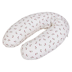 Candide Coussin de Maternité et d'Allaitement Coton - Cerises