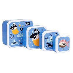 Avis A Little Lovely Company Lot de 4 Boîtes à Goûter - Pirates