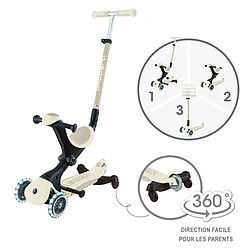 Globber Trottinette Evolutive Go Up Deluxe Light Eco 360 - Taupe