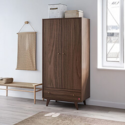 Vox Meubles Armoire 2 Portes Mid II - Noyer