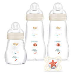 MAM Coffret Biberon Verre Colors of Nature - 170 et 260 ml