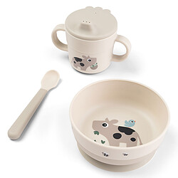 Done by Deer Coffret Premier Repas 3 Pièces Foodie - Tiny Farm Sable