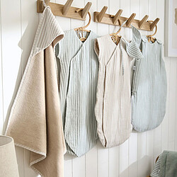 BB&Co Cape de Bain et Gant - Rayé Galet