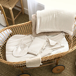 BB&Co Lot de 2 Bavoirs Naissance - Rayé Galet