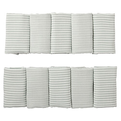 BB&Co Tour de Lit Modulable et Respirant - Rayé Vert de Gris