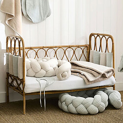 BB&Co Tour de Lit Modulable et Respirant - Rayé Galet