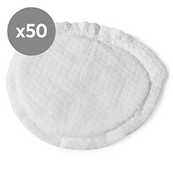 carriwell Lot de 50 Coussinets d'Allaitement Jetables en Bambou - Taille Unique