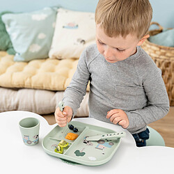 Done by Deer Coffret Repas Ventouse Foodie - Tiny Farm Vert