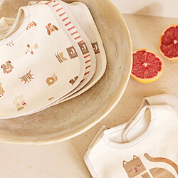 Jollein Lot de 5 Bavoirs Imperméables - Animal Friends