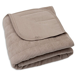 Jollein Couverture Berceau Velvet Rib - Milky Coffee pas cher