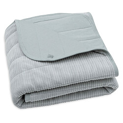 Jollein Couverture Berceau Velvet Rib - Sea Green pas cher