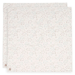 Jollein Lot de 2 Langes Gaze de Coton - Elephant Tales