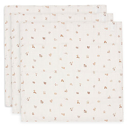 Jollein Lot de 3 Langes Gaze de Coton - Animal Friends