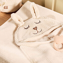 Jollein Couverture Portefeuille Bunny Cloudy Rib - Oatmeal