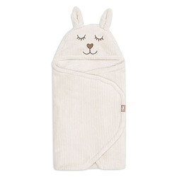 Jollein Couverture Portefeuille Bunny Cloudy Rib - Oatmeal pas cher