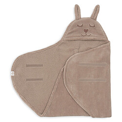Jollein Couverture Portefeuille Bunny Cloudy Rib - Milky Coffee