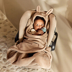 Jollein Couverture Portefeuille Bunny Cloudy Rib - Milky Coffee