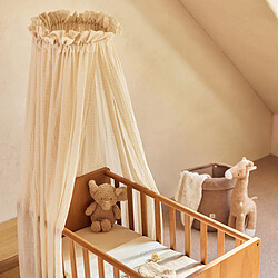 Jollein Ciel de Lit Cosy Check Sand - 155 cm 