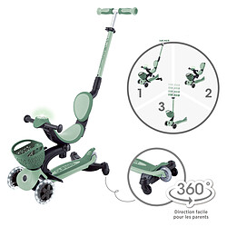 Globber Trottinette Evolutive Go Up Baby 360 Lights - Sauge