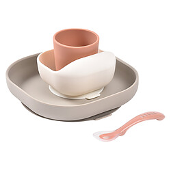 BÉABA Set de Vaisselle 4 Pièces - Terracotta et Gazelle