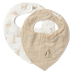 Little Dutch Lot 2 Bavoirs Bandana - Baby Bunny