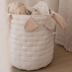 Little Dutch Panier de Rangement Réversible - Pure Soft Beige