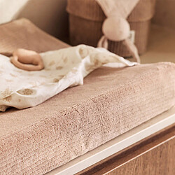 Jollein Housse Matelas à Langer Cloudy Rib - Milky Coffee