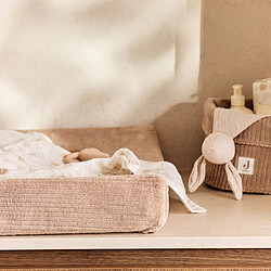 Acheter Jollein Housse Matelas à Langer Cloudy Rib - Milky Coffee