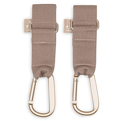 Jollein Lot de 2 Crochets pour Poussette - Milky Coffee