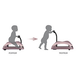 Globber Porteur Walk n' Roll 2-en-1 Eco - Framboise