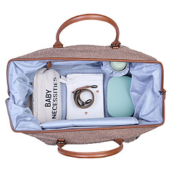 Childhome Mommy Bag Large Teddy - Soft Brown pas cher