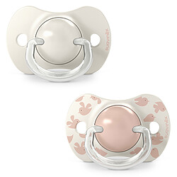 Suavinex Lot de 2 Sucettes Symétriques SX Pro Birdies Rose - 6/18 Mois