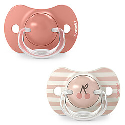 Suavinex Lot de 2 Sucettes Symétriques SX Pro Birdies Rose - 18 Mois +