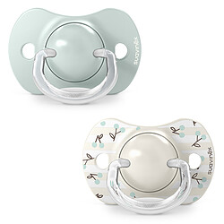 Suavinex Lot de 2 Sucettes Symétriques SX Pro Birdies Vert - 0/6 Mois