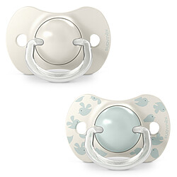 Suavinex Lot de 2 Sucettes Symétriques SX Pro Birdies Vert - 6/18 Mois