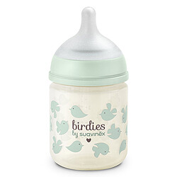 Suavinex Biberon Verre Tétine Symétrique SX Pro Birdies Vert - 120 ml