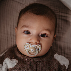 Suavinex Lot de 2 Sucettes Symétriques SX Pro Night & Day Wild and Free Rose - 6/18 Mois