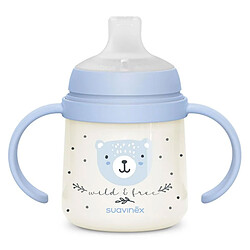 Suavinex Biberon à Anses Wild & Free Night and Day Bleu - 150 ml 