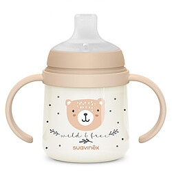 Suavinex Biberon à Anses Wild & Free Night and Day Marron - 150 ml 