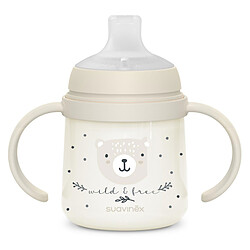 Suavinex Biberon à Anses Wild & Free Night and Day Beige - 150 ml 