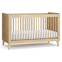 Vox Meubles Lit Bébé Evolutif Muve Chêne - 70 x 140 cm