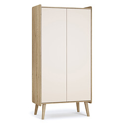 Vox Meubles Armoire 2 Portes Vintage Fresh - Crème
