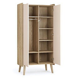 Vox Meubles Armoire 2 Portes Vintage Fresh - Crème