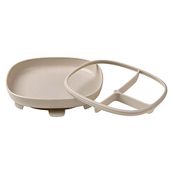 b.box for kids Assiette Compartimentée à Ventouse 2-en-1 - Latte