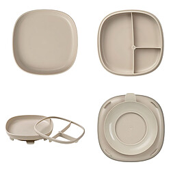 Avis b.box for kids Assiette Compartimentée à Ventouse 2-en-1 - Latte
