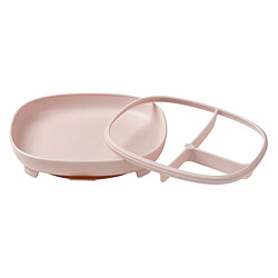 b.box for kids Assiette Compartimentée à Ventouse 2-en-1 - Blush