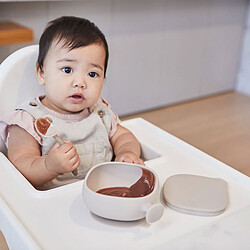 b.box for kids Bol à Ventouse et Couvercle - Latte