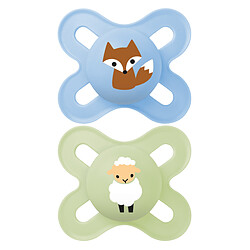 MAM Lot de 2 Sucettes Original Naissance Renard et Mouton - 0/2 Mois