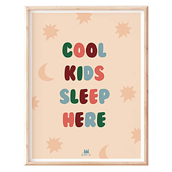 Affiche Cool Kids Sleep Here - 40 x 30 cm