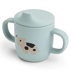 Done by Deer Tasse d'Apprentissage Tiny Farm Bleu - 120 ml 